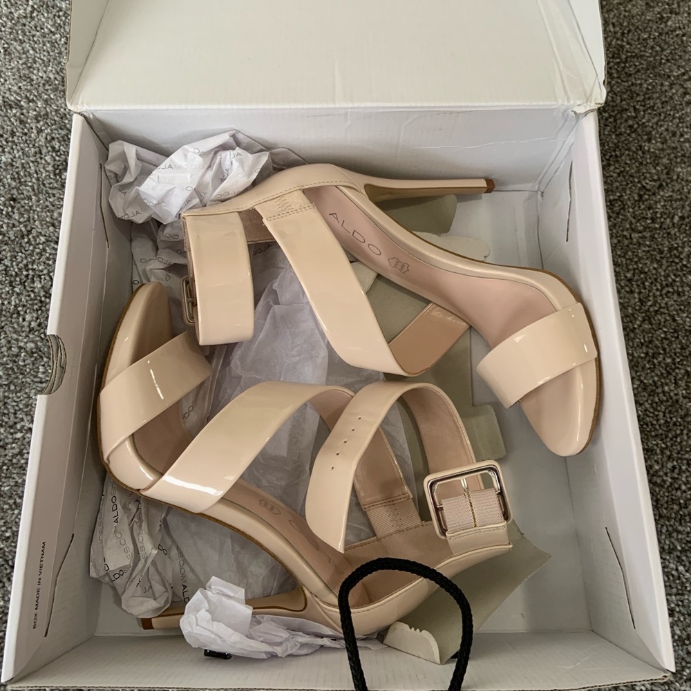 Brand new in the box Aldo heels.